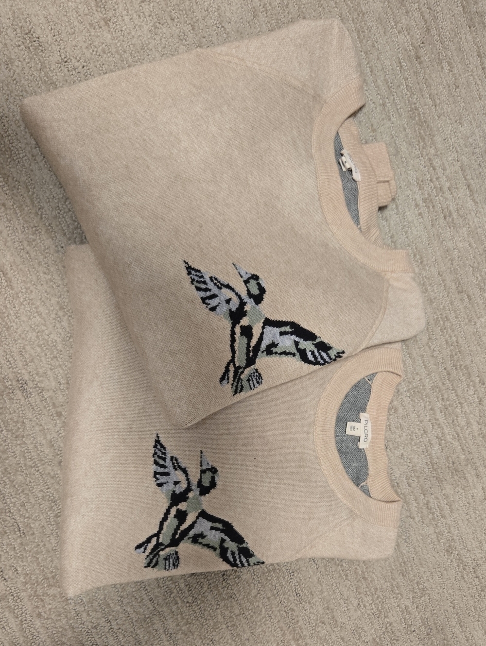 Pilcro by Anthropologie Oaklyn Cozy Crew-Neck Sweatshirt-Neutral Duck - Picture 7 of 10